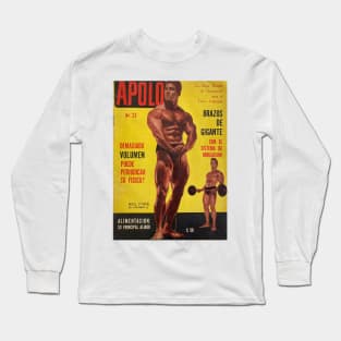 APOLO Spain - Vintage Physique Muscle Male Model Magazine Cover Long Sleeve T-Shirt